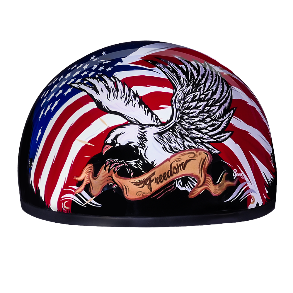 Daytona Skull Cap Freedom 2.0 Half Motorcycle Helmet, L