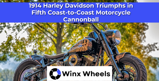 1914 Harley Davidson Triumphs in Fifth Coast-to-Coast Motorcycle Cannonball