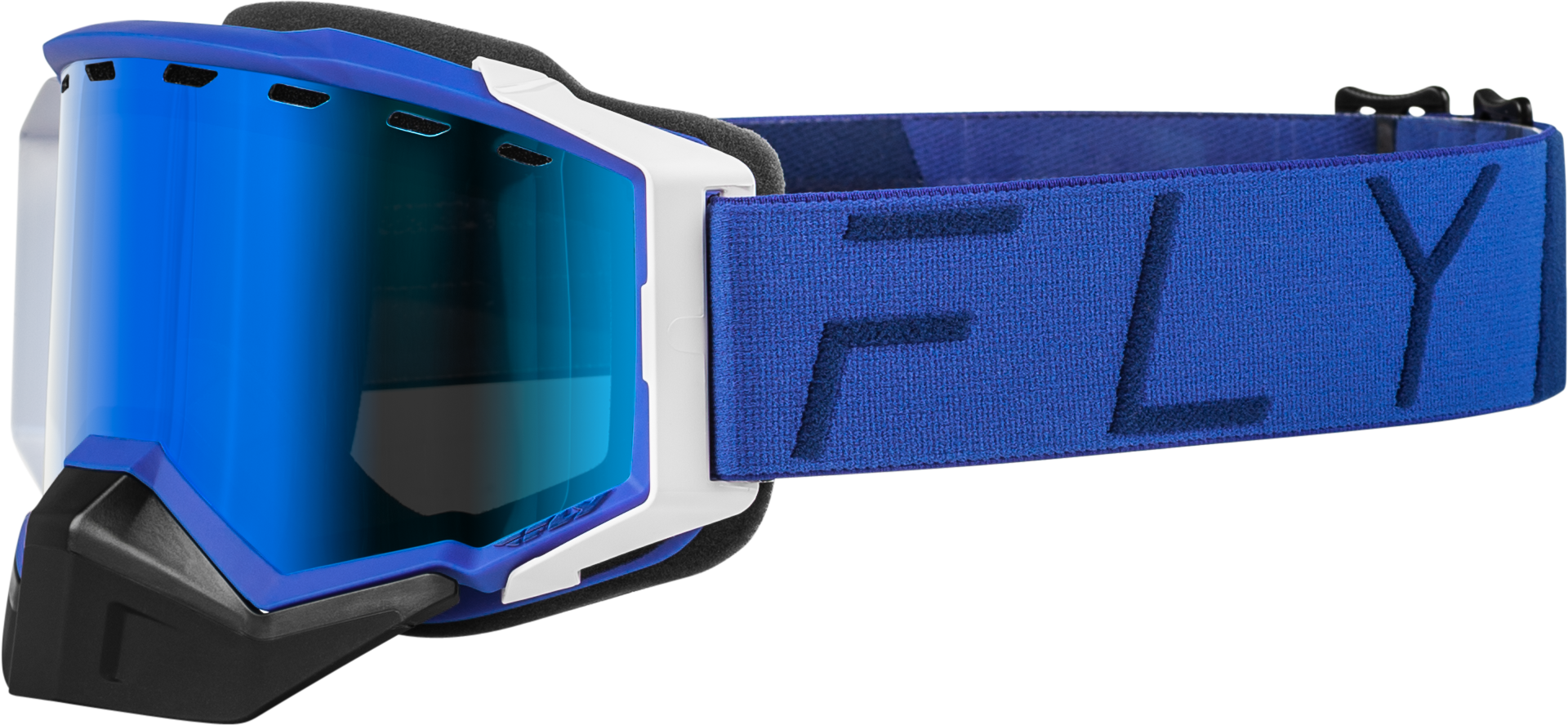 Fly Racing Zone Pro Snow Goggle Blue W/ Blue Mir/Plrzd Smoke Lens 37-50341