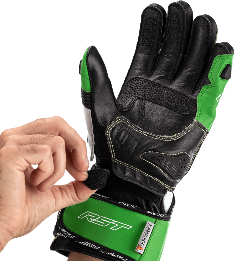RST Tractech Evo 4 Ce Glove Neon Green/Black Sz Md 556-2666309