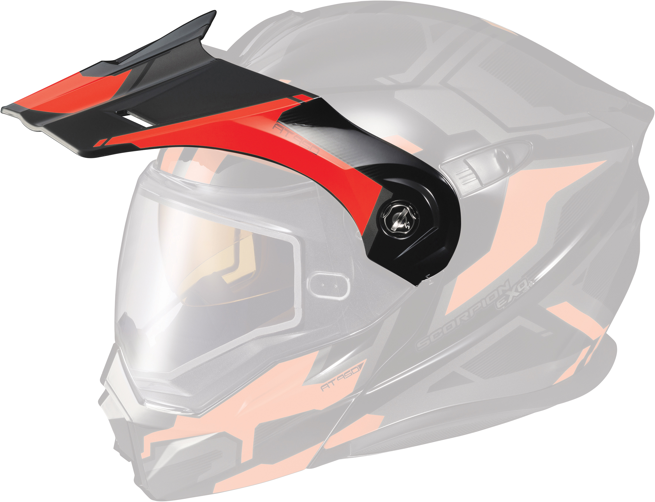 Exo-At950 Helmet Peak Visor Ellwood Red