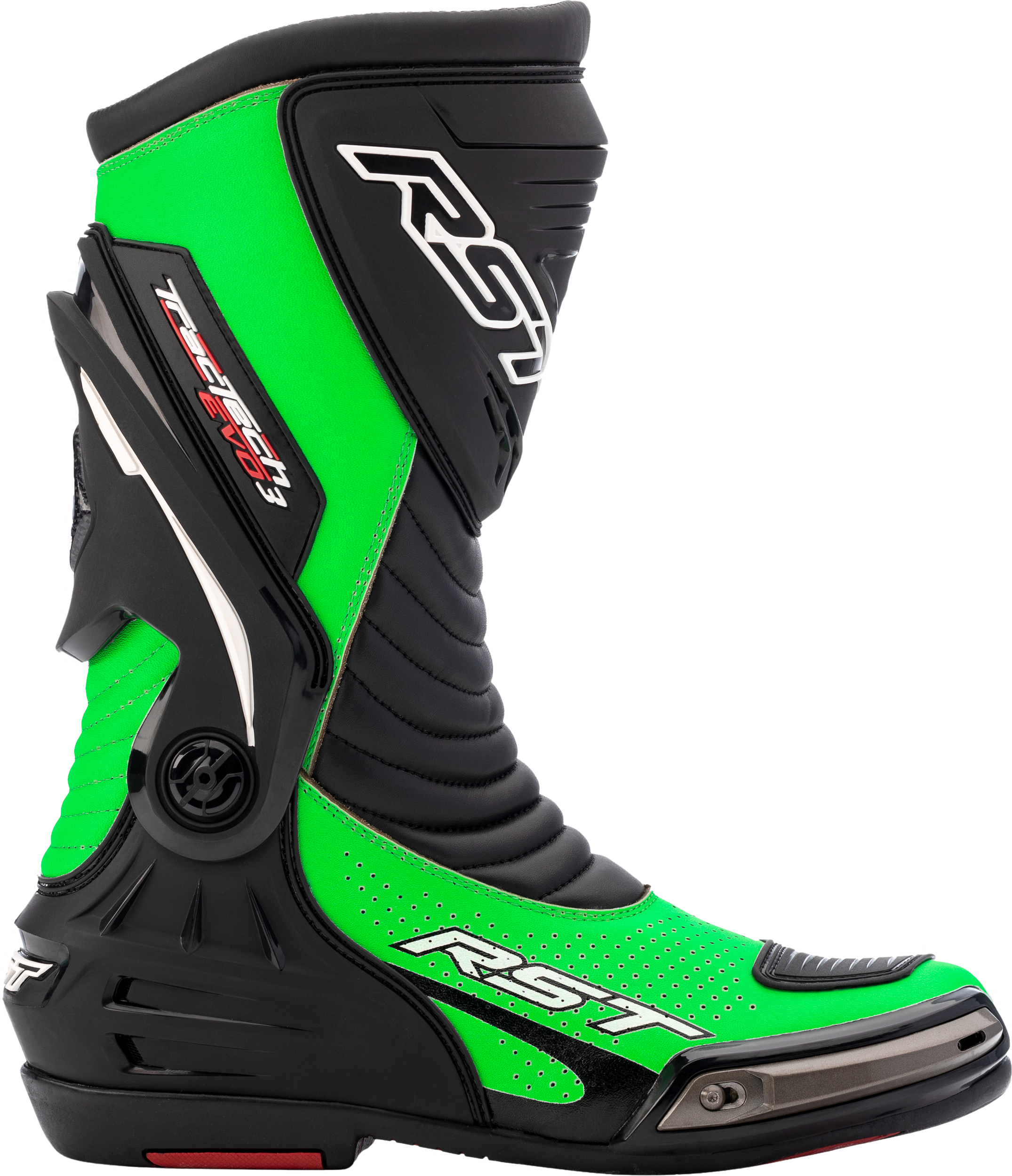 RST Tractech Evo Iii Sport Ce Boot Neon Green / Black  Sz 10 556-2101243