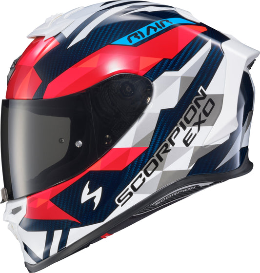 Exo-R1 Air Full Face Helmet Carbon Rastor Red/Wht/Blue Xl