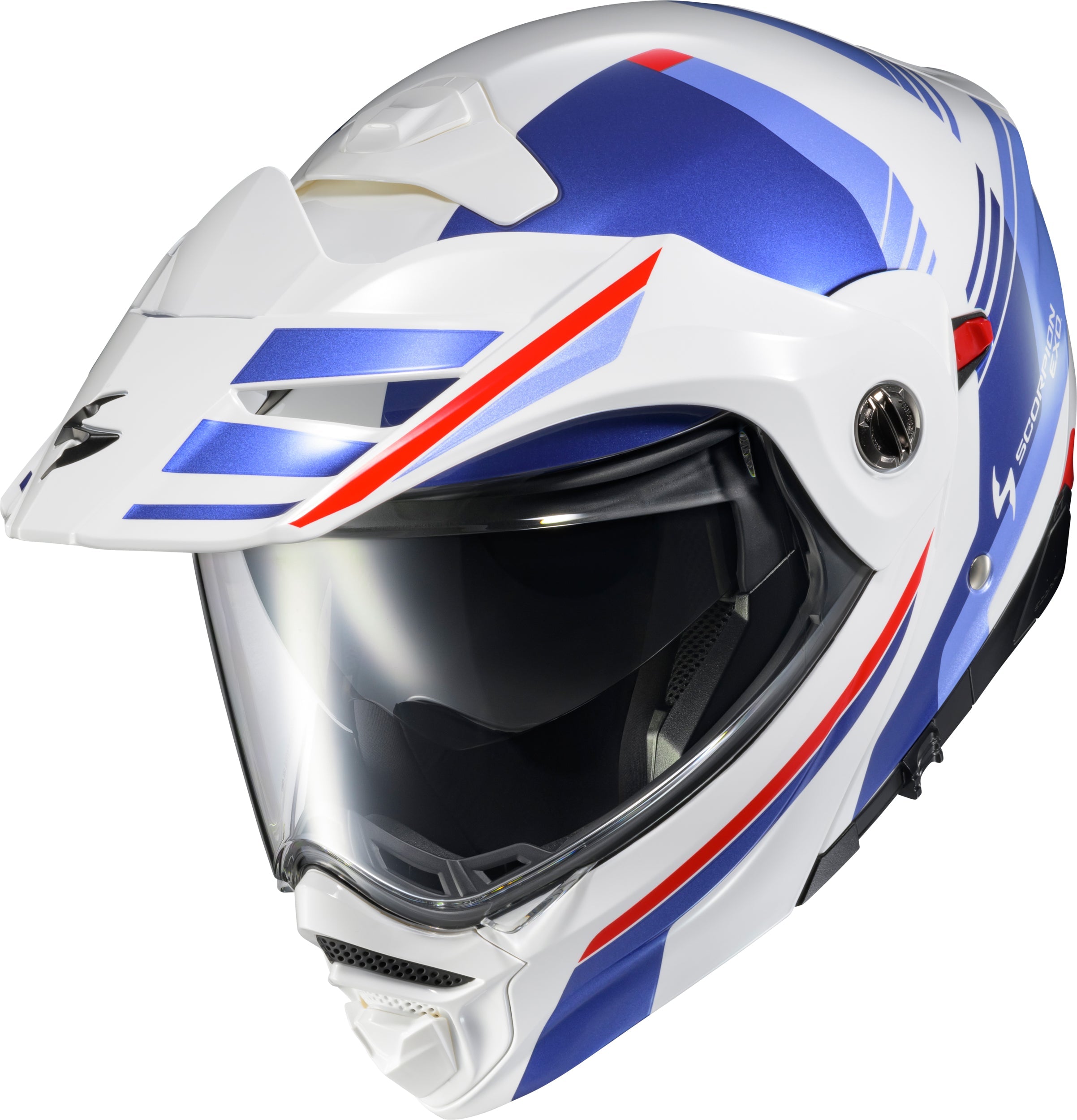 Exo-At960 Modular Helmet Monk White/Blue Lg