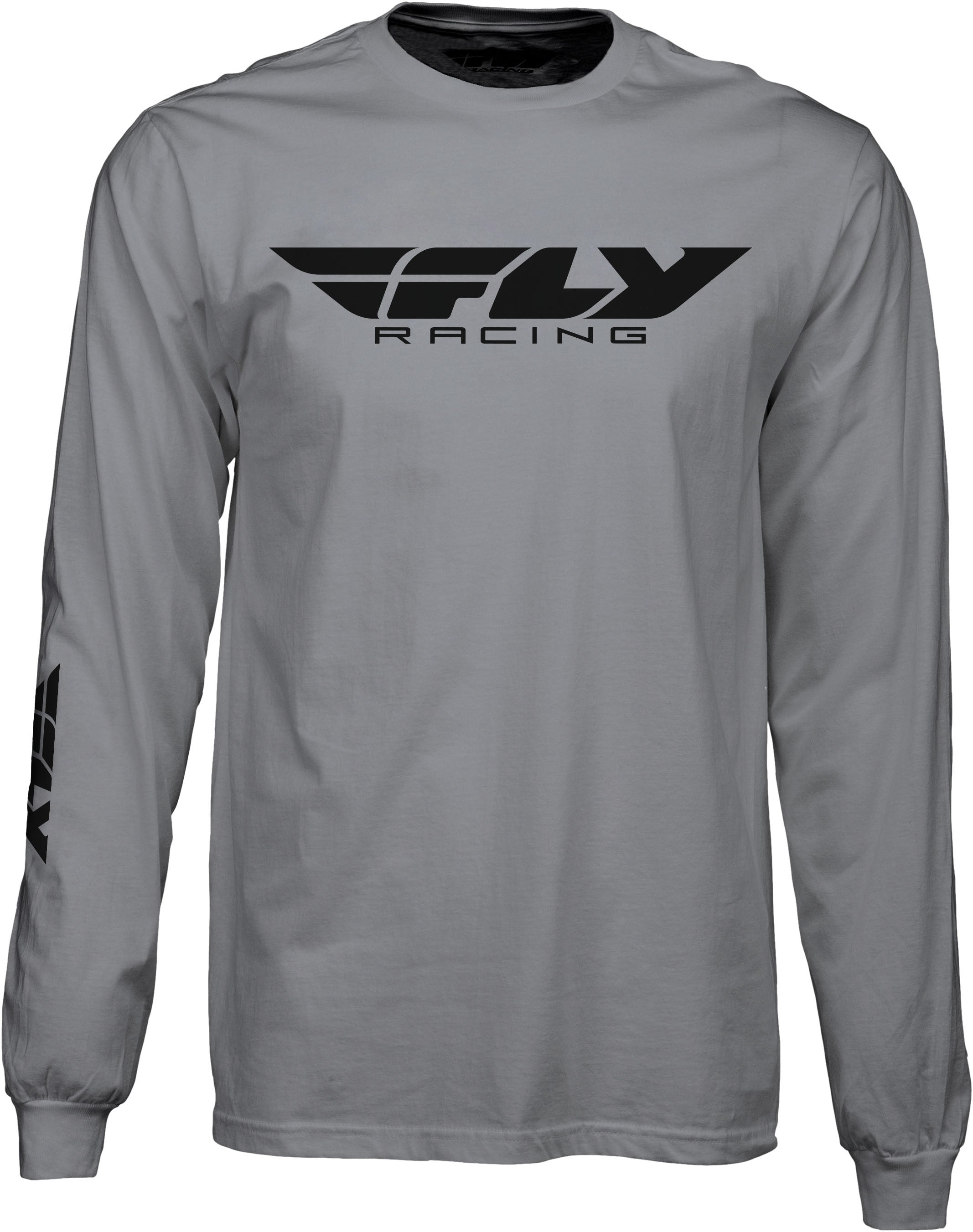 Fly Racing Fly Corporate L/S Tee Grey 2x 352-41462X