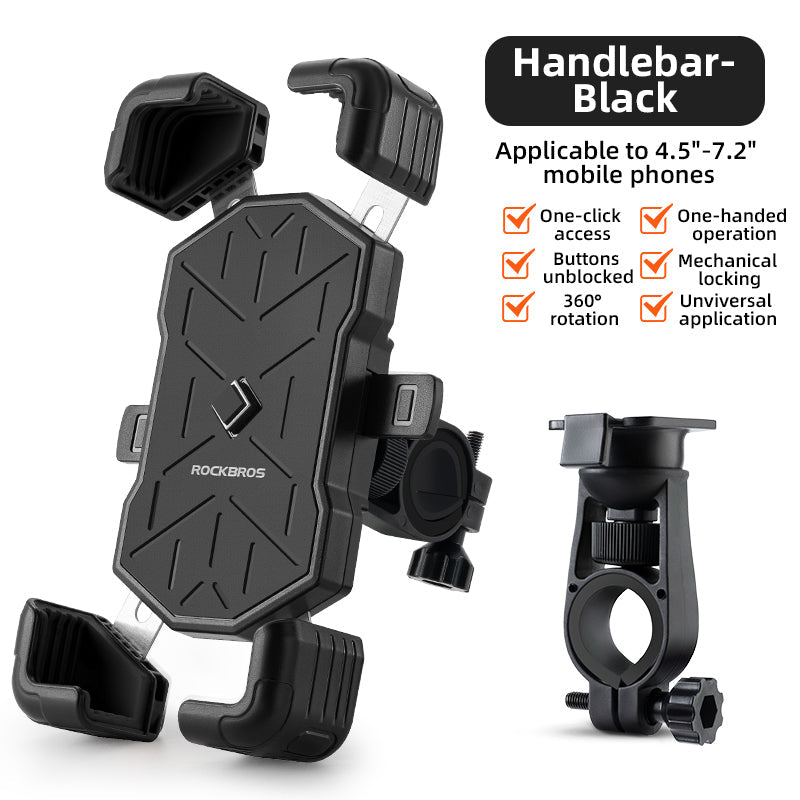 ROCKBROS HW-117 Bike Phone Mount 1s Lock Bike