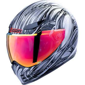 ICON Domain™ Helmet - Nouveau - Silver - Large 0101-18526