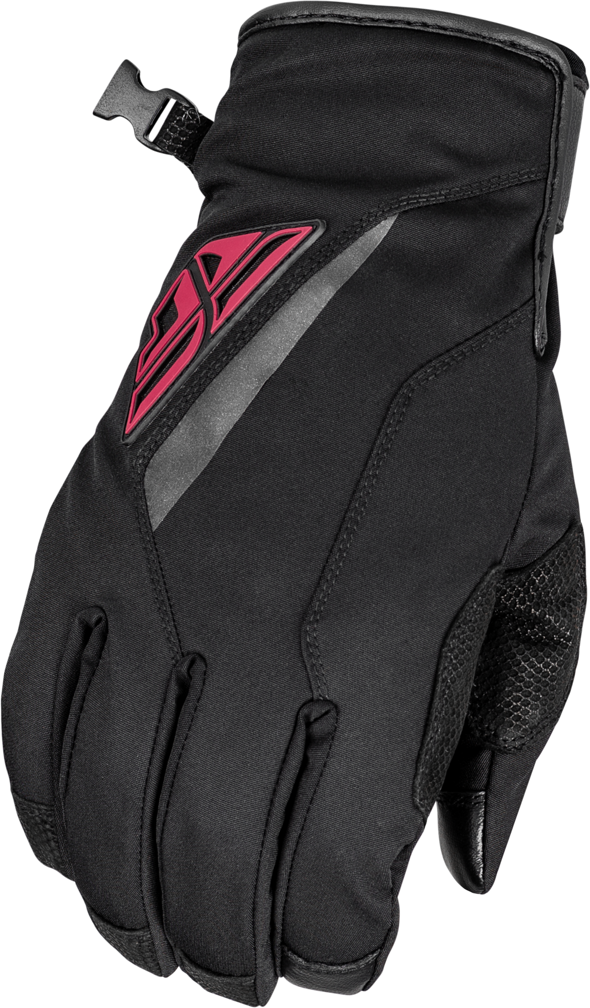 Fly Racing Title Long Gloves Black/Pink Md 371-0614M