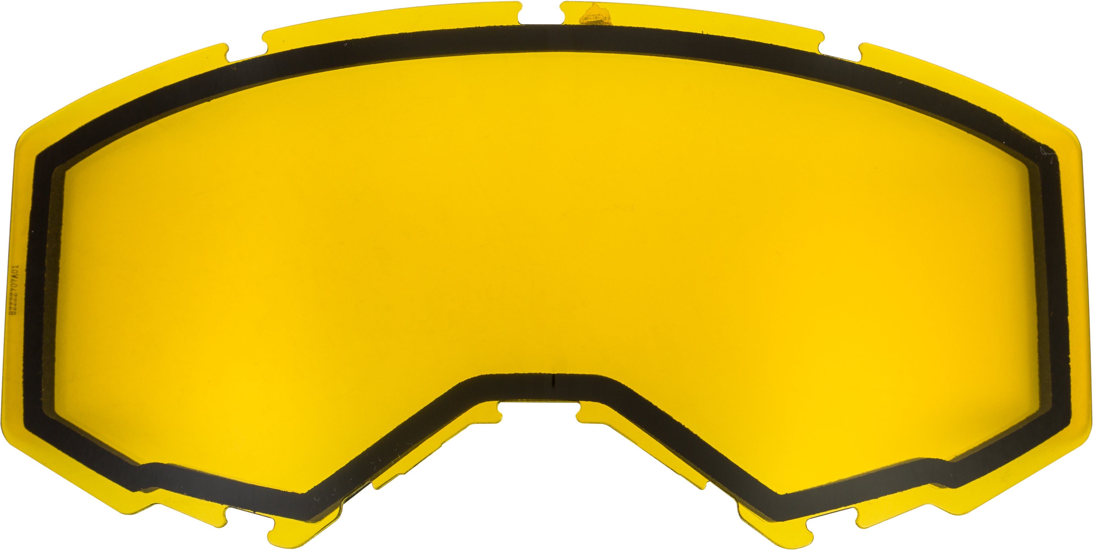 Fly Racing Dual Lens W/O Vents Adult Yellow 37-5440