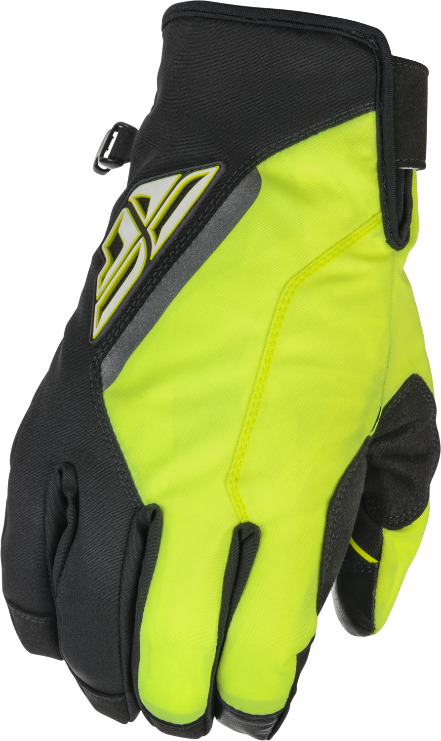 Fly Racing Title Gloves Black/Hi-Vis Sz 13 371-05213