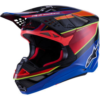 ALPINESTARS Supertech M10 Helmet - MIPS® - Era - Gloss Blue/Red/Yellow Fluo - Medium 8301223-7356-M