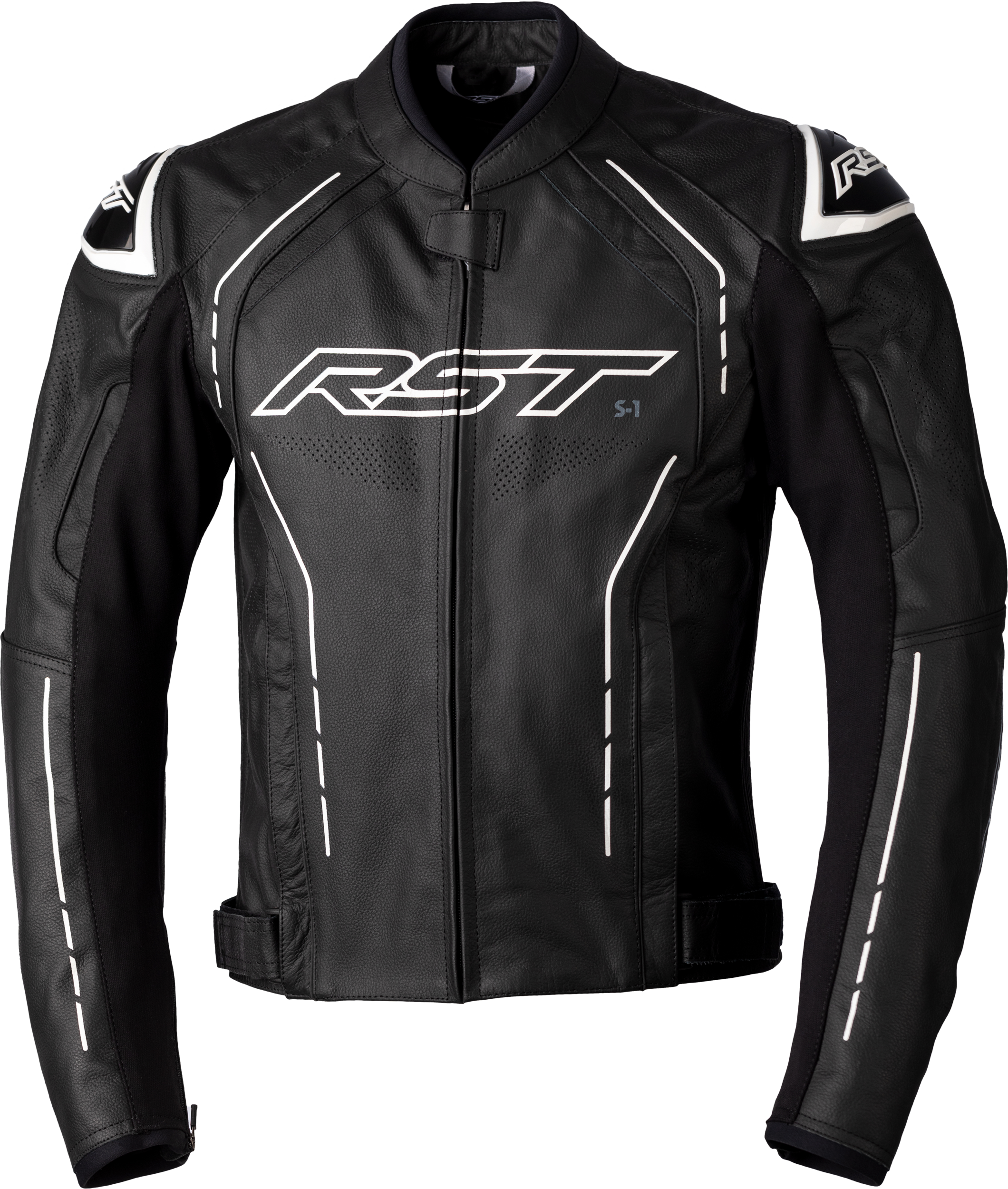 RST S1 Ce Jacket Black/Black/White Leather 2xl 556-2977348