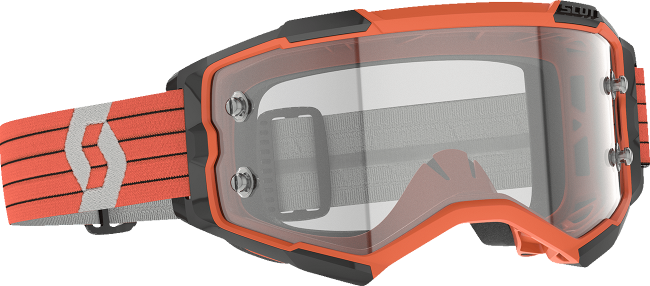 SCOTT Fury Goggle - Orange/Gray - Clear 274514-1011113 – winxwheels