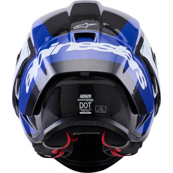 ALPINESTARS  Supretech R10 Helmet - 22.06 - Arius - Gloss Black/White/Blue - Small  8203926-1647-S