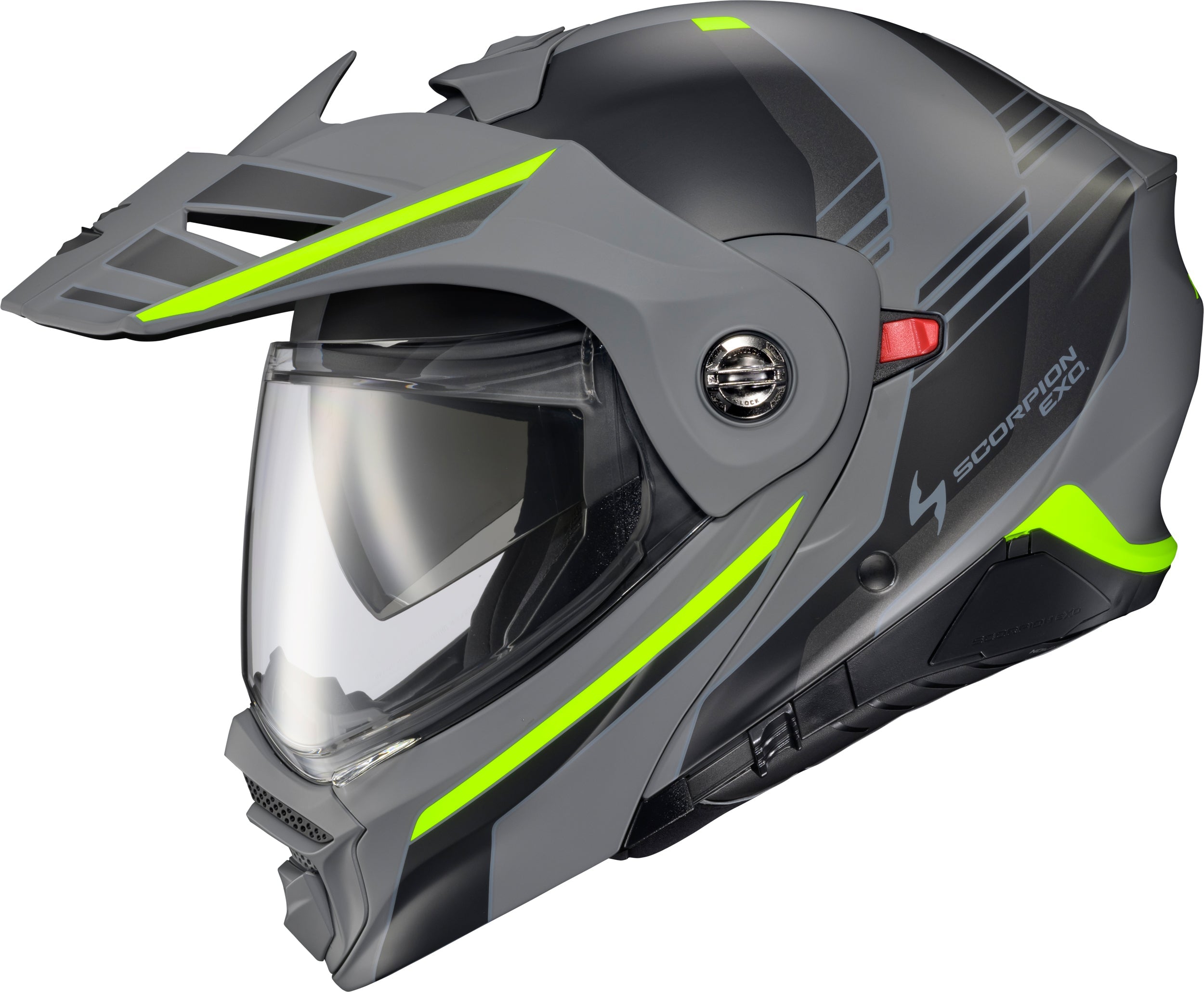 Exo-At960 Modular Helmet Monk Grey/Hi-Viz 2x