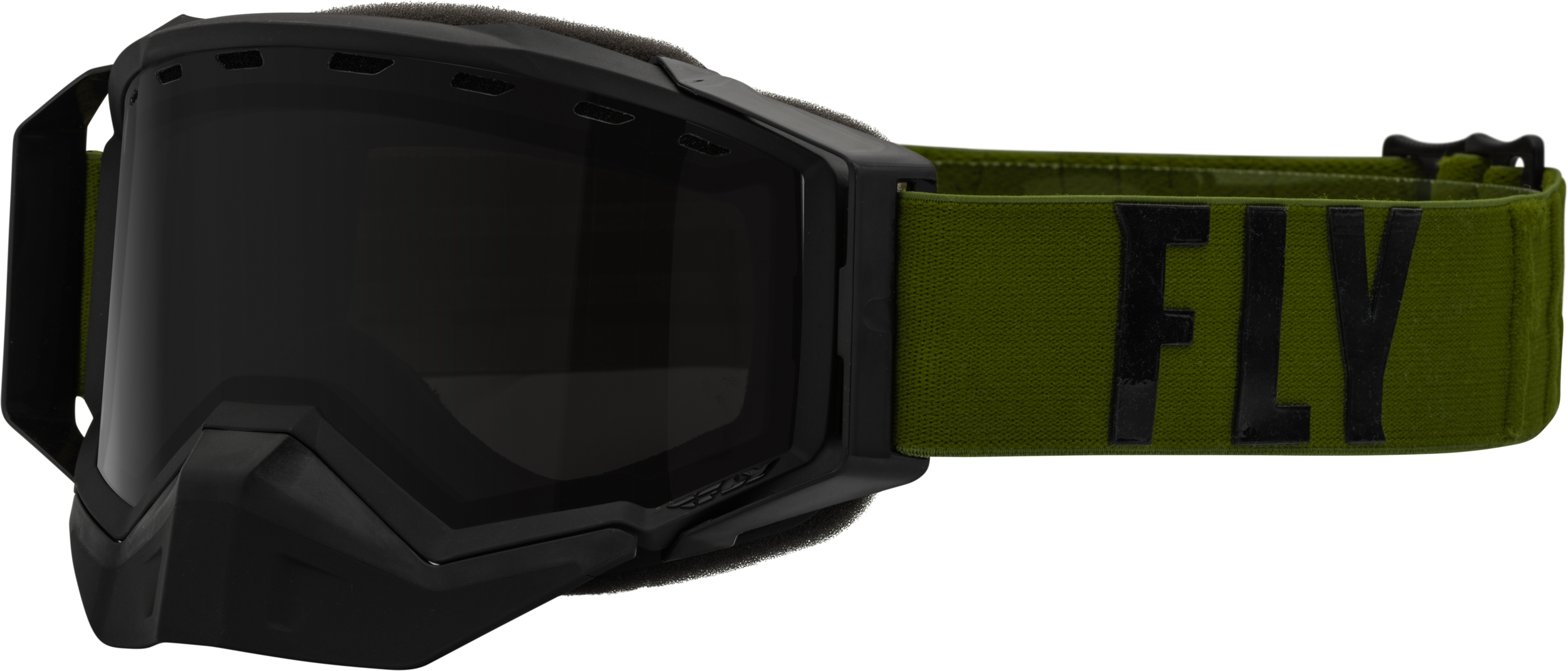 Fly Racing Zone Pro Snw Goggle Olive/Blk W/ Polarized Smoke Lens 37-50338