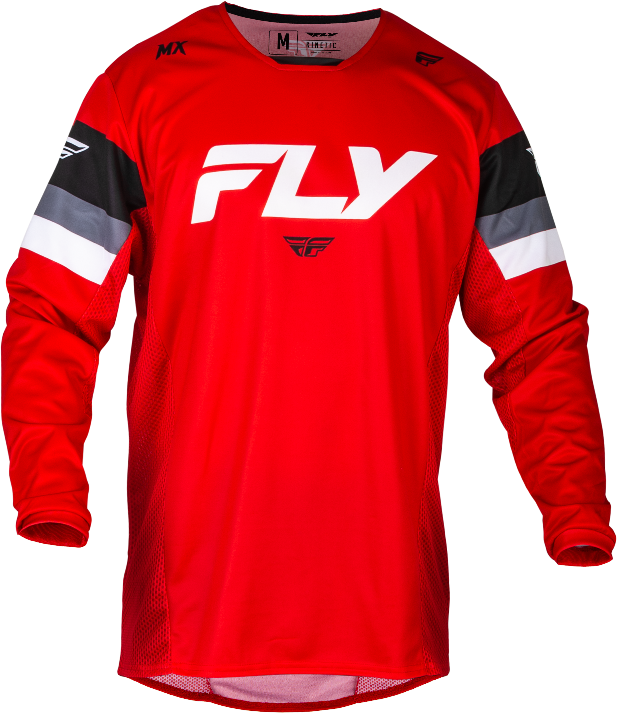Fly Racing Kinetic Prix Jersey Red/Grey/White 2x 377-4222X