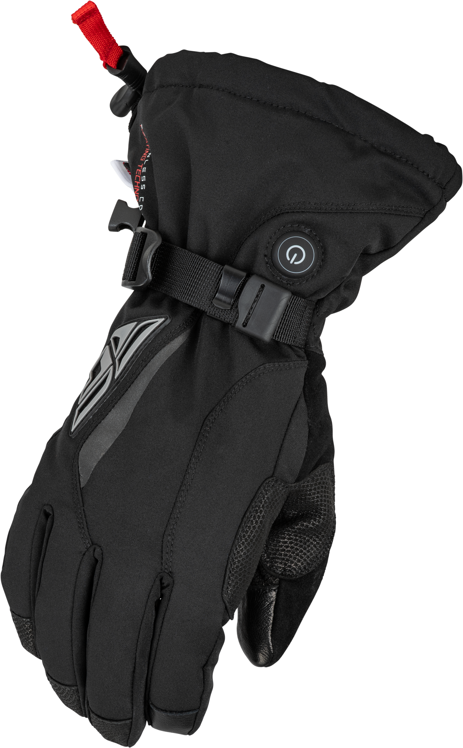 Fly Racing Youth Title Heated Gauntlet Black Yl 476-2940YL