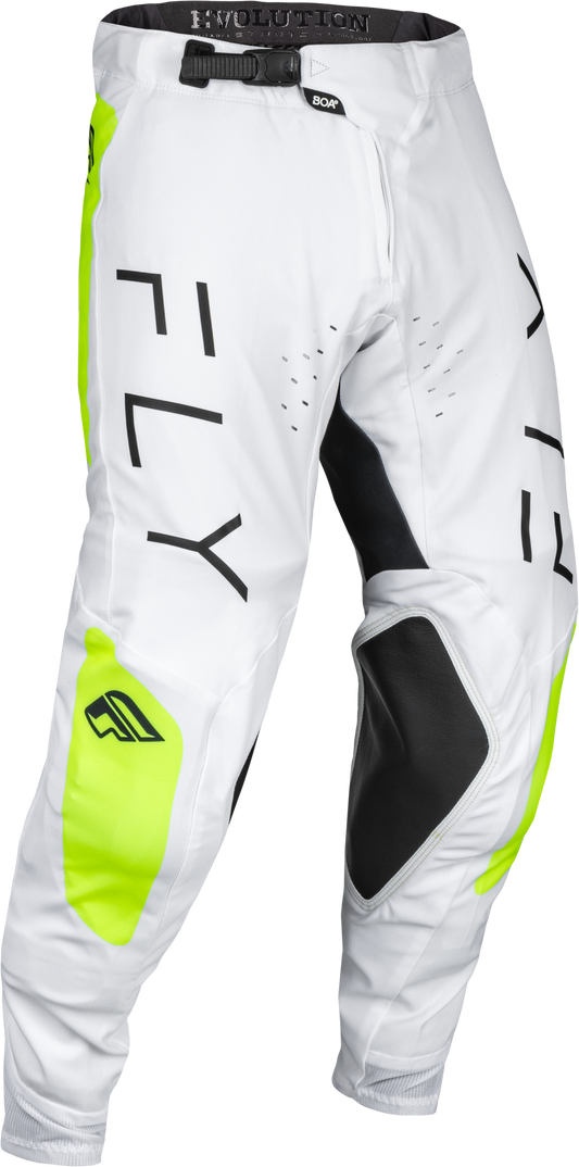 Fly Racing Evolution Dst Pants White/Hi-Vis Sz 34 377-13334