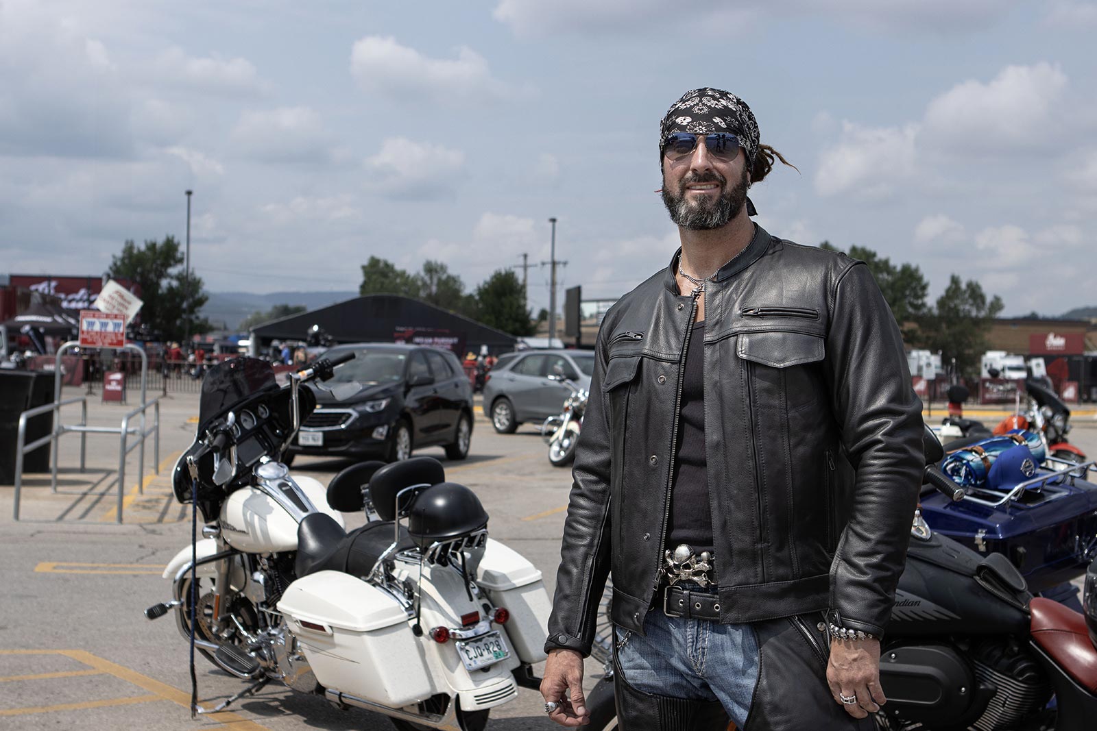 JKM1028 Men's Black Leather Motorcycle style Biker Jacket with Zip Out Lining