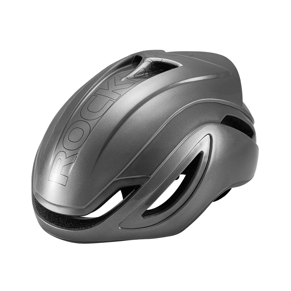 ROCKBROS Road Aero Bike Helmet for Adults TT Triathlon Helmet for Cycling, Ti / L