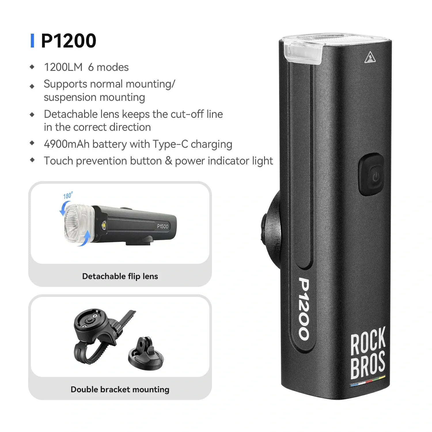 ROAD TO SKY Highlight 600/1200/1500lm usb-c