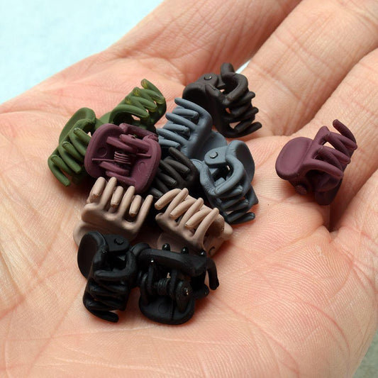 12/Lot Girls Cute Small Matte Texture Hair Claws Children Lovely Hair Clips Hairpins Headbands Kids Fashion Hair Accessories Hairgrip Headwear for Women