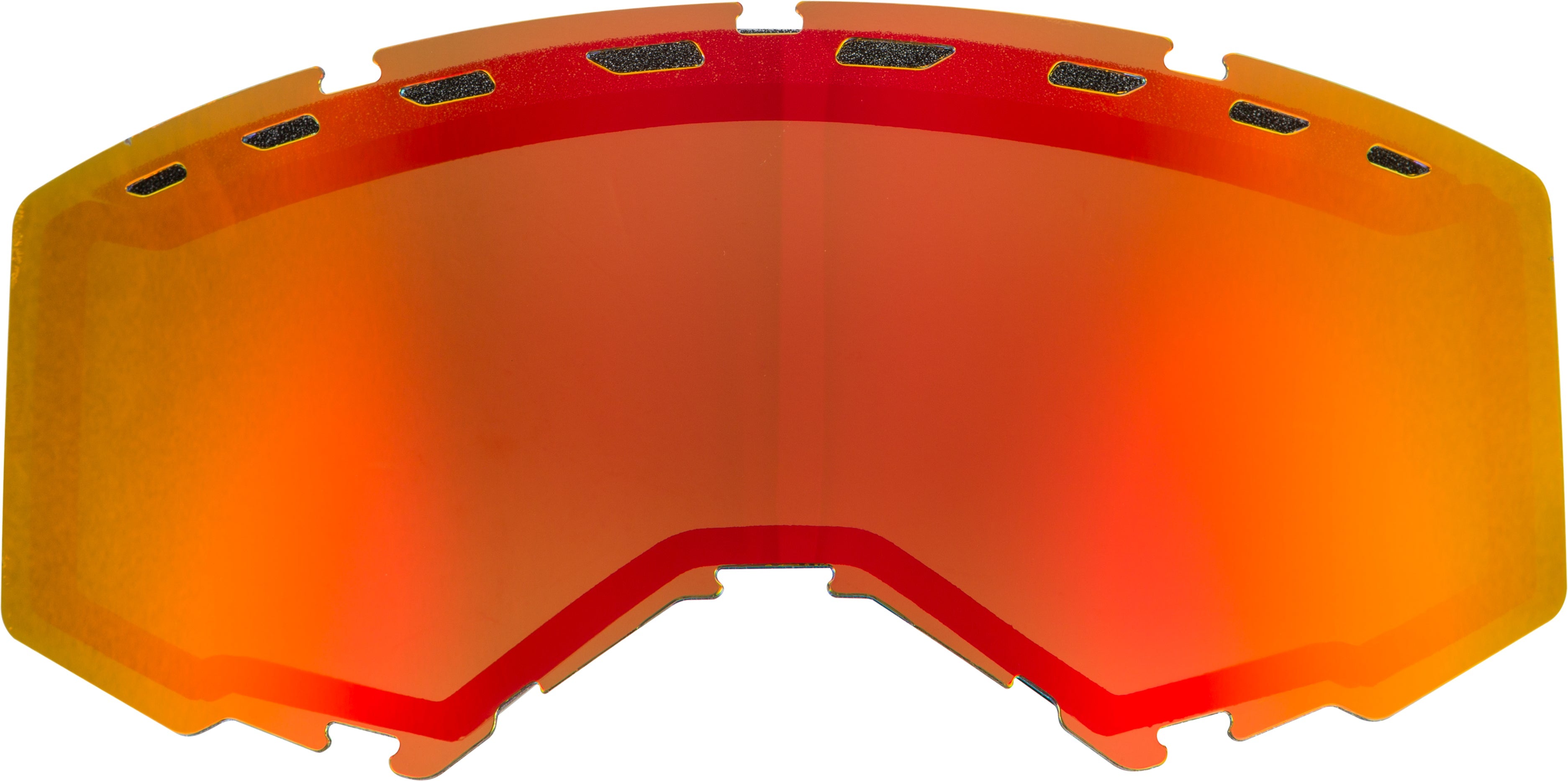Fly Racing Dual Lens With Vents Adult Red Mirror/Brown 37-5456