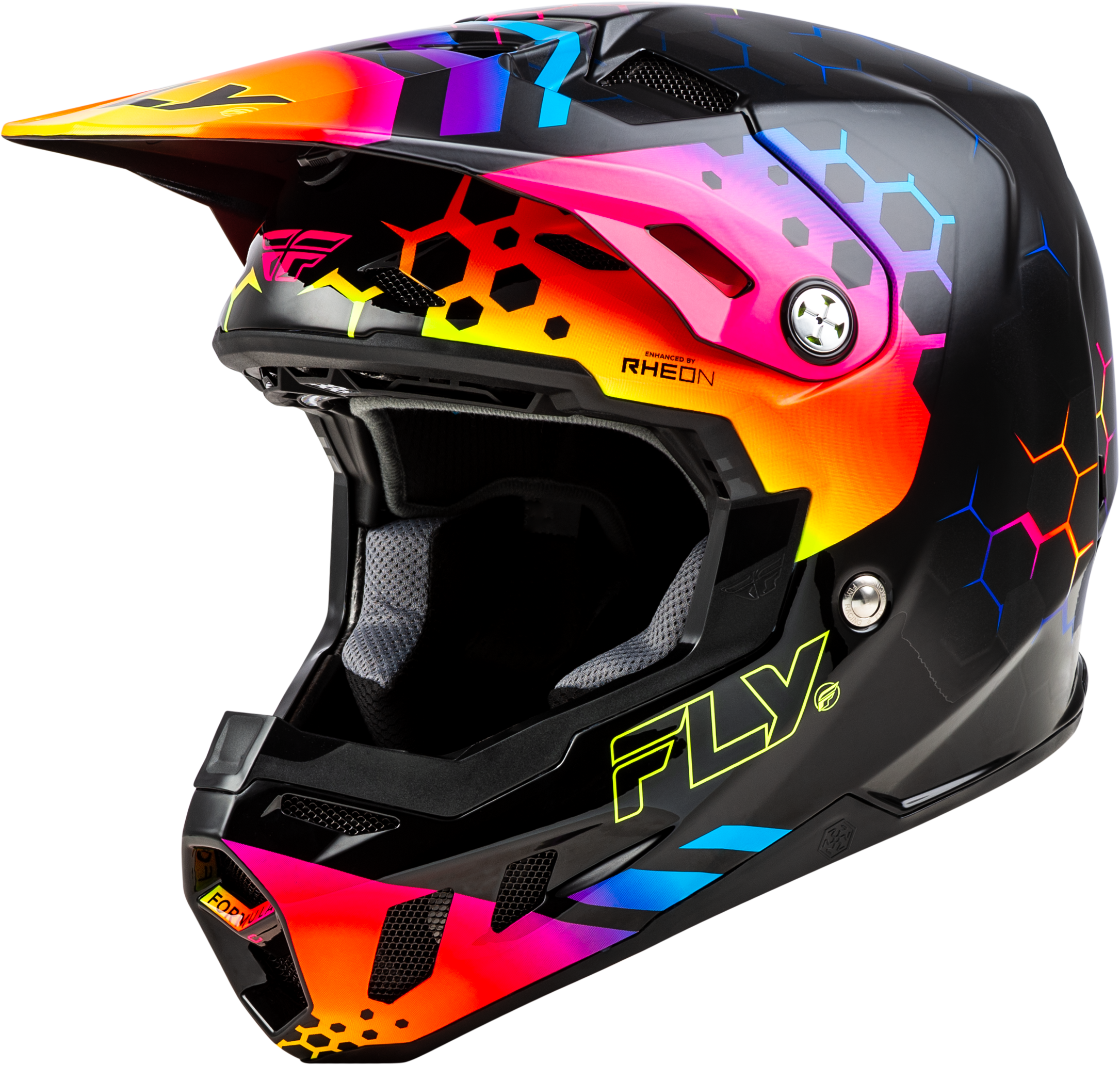 Fly Racing Formula Cc Tektonic Helmet Black/Sunset Md 73-4332M