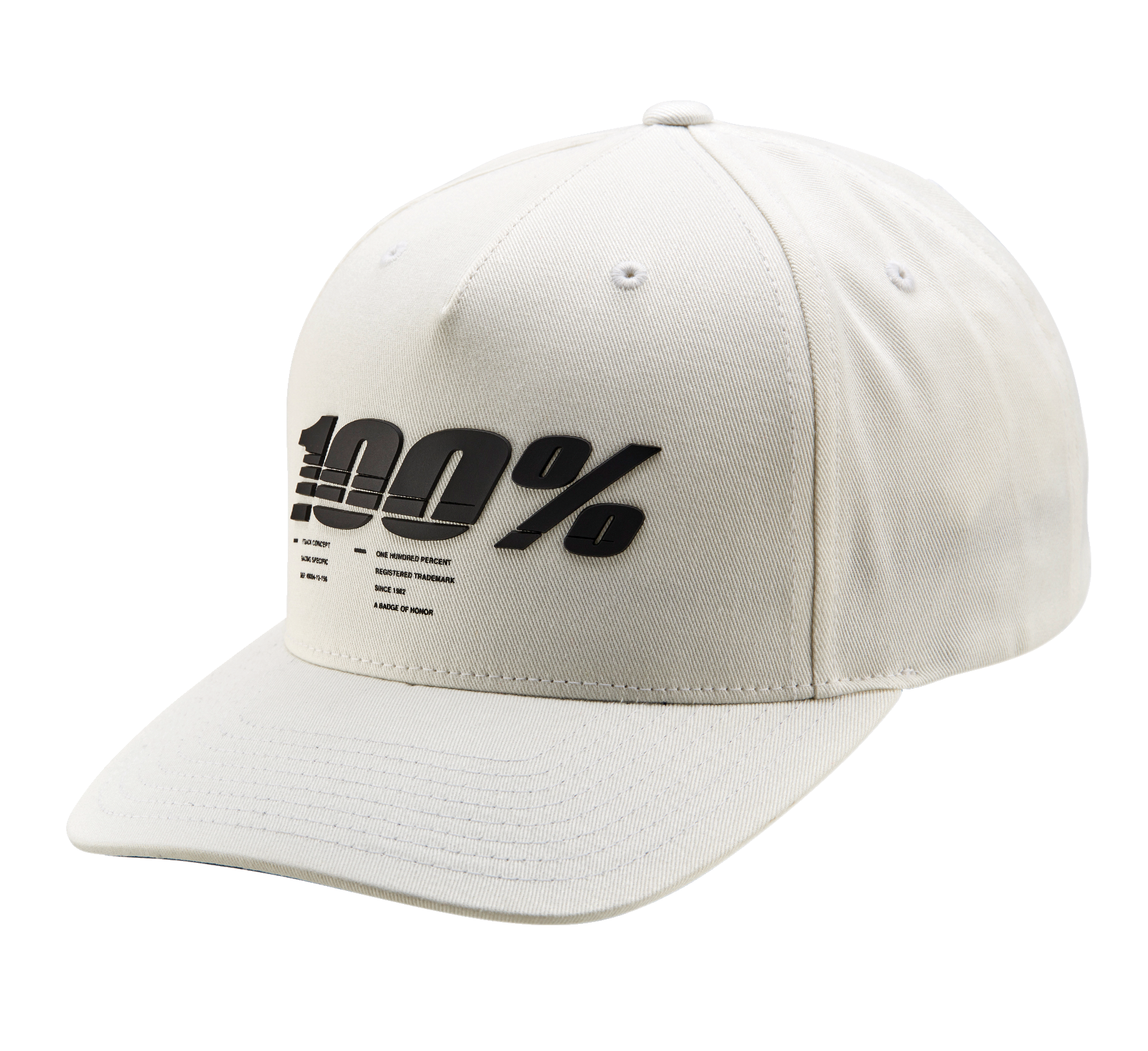 100% Staunch Snapback Hat - White 20072-000-01