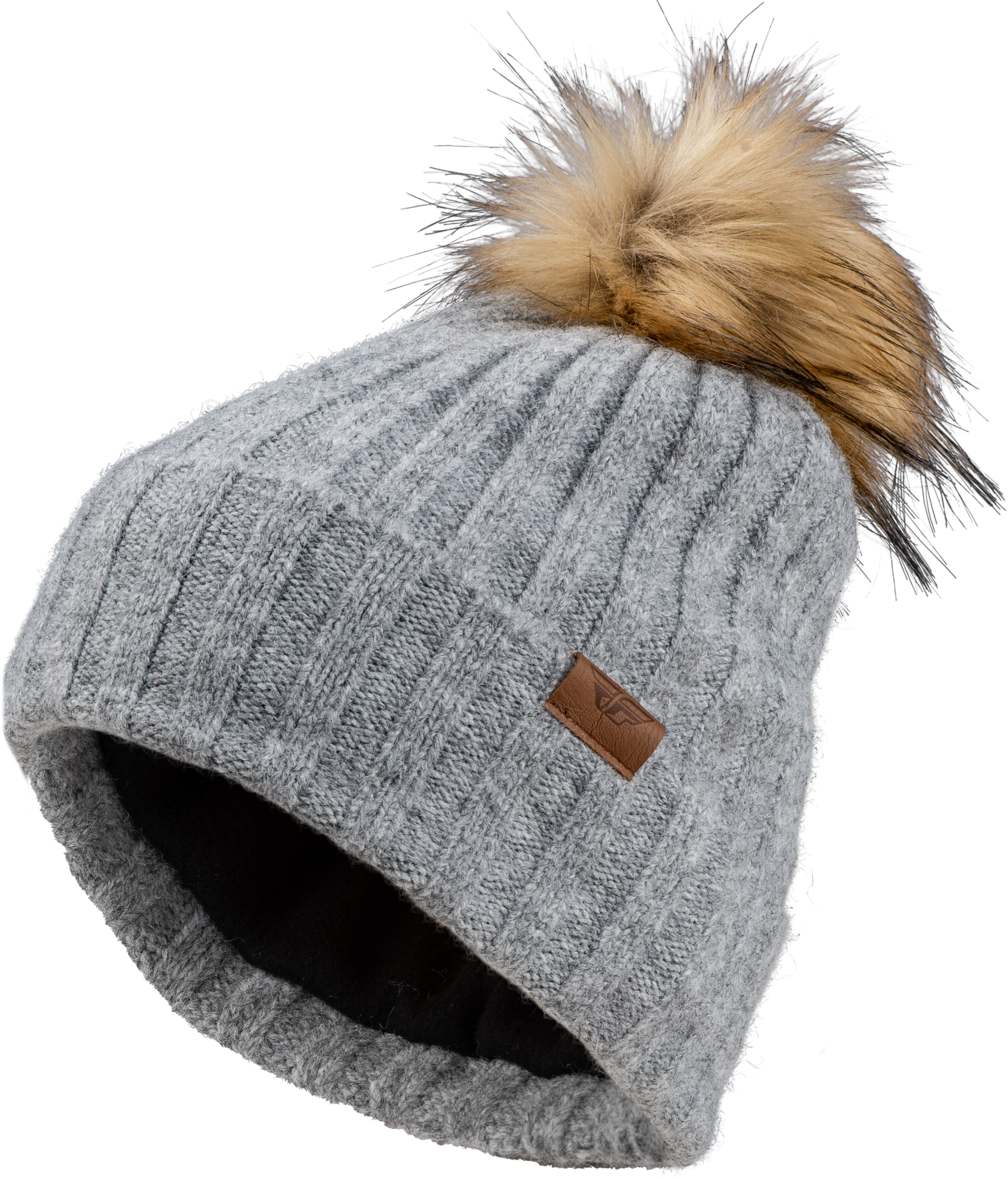 Fly Racing Fly Women'S Snow Pom Beanie Heather Grey 351-0994