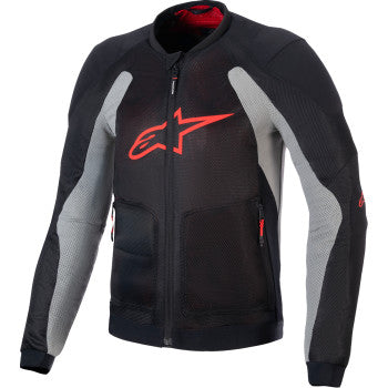 ALPINESTARS Troop-Air Jacket - Black/Ash Gray/Bright Red - Small 3301225-1087-S