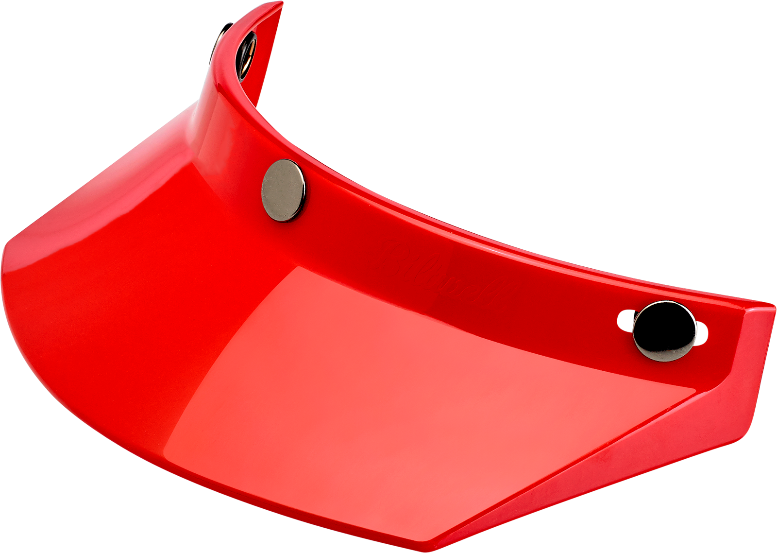 BILTWELL Moto 3-Snap Visor - Red 2002-563