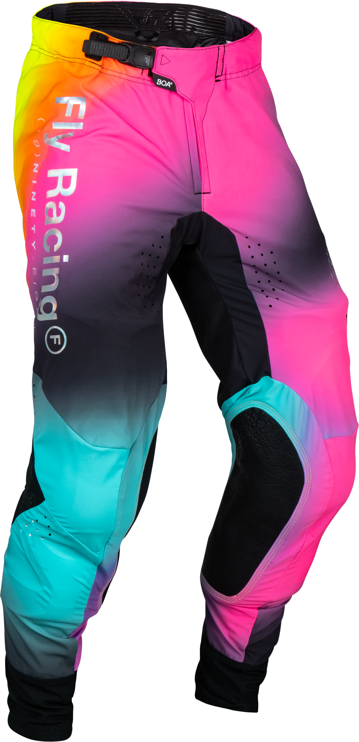 Fly Racing Lite Le Legacy Pants Fuschia/Elec Blue/Hi-Vis Sz 34 377-73534