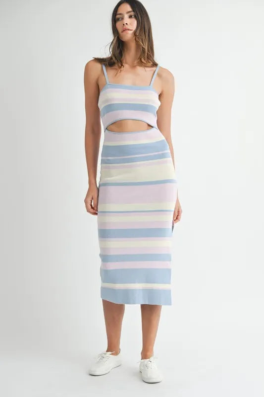striped midi bodycon dress Amazon.com: CutieLove Women's Casual Sleeveless Striped Bodycon Midi Dress Square Neck Ribbed Knit Dresses : Clothing, Shoes & Jewelry
