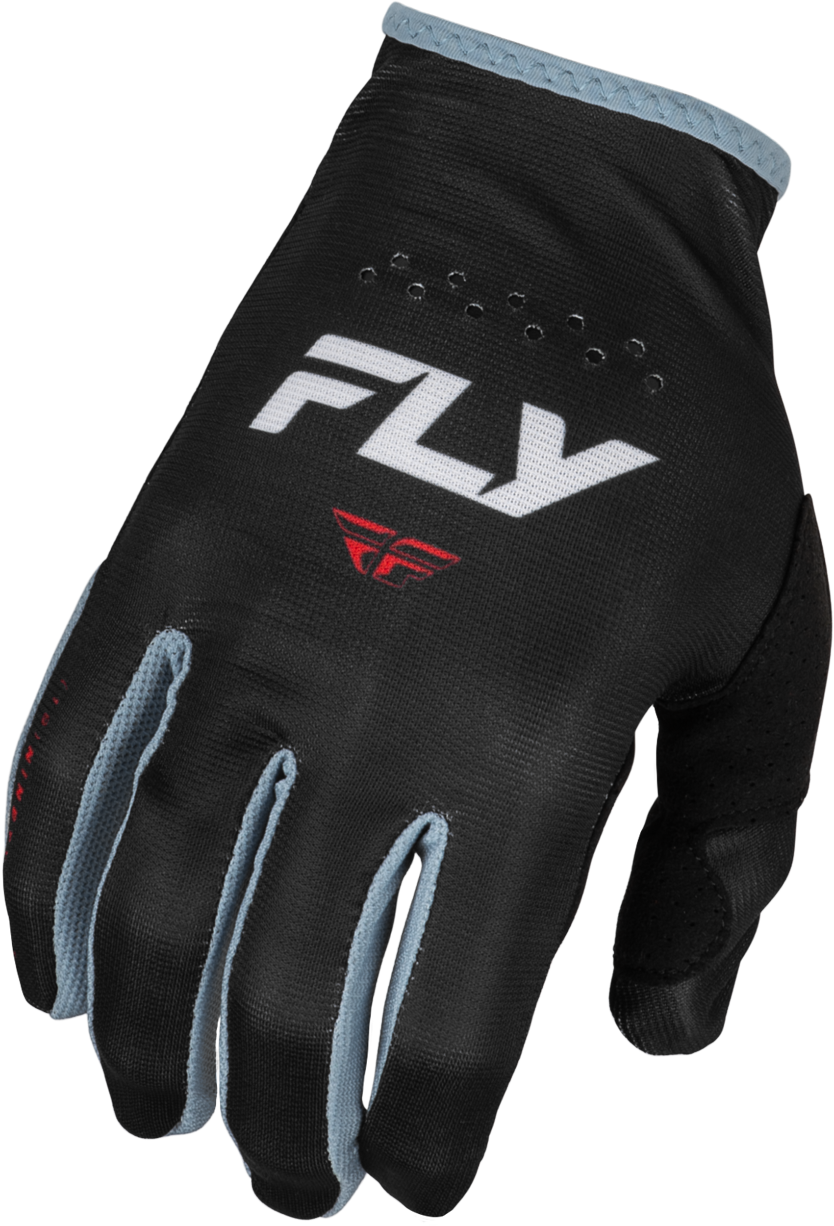 Fly Racing Youth Lite Gloves Black/White/Red Yl 377-710YL