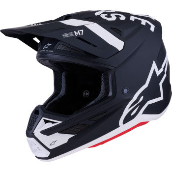 ALPINESTARS SM7 Helmet - Dasher - Matte Black/White - Medium 8302226-1121-M