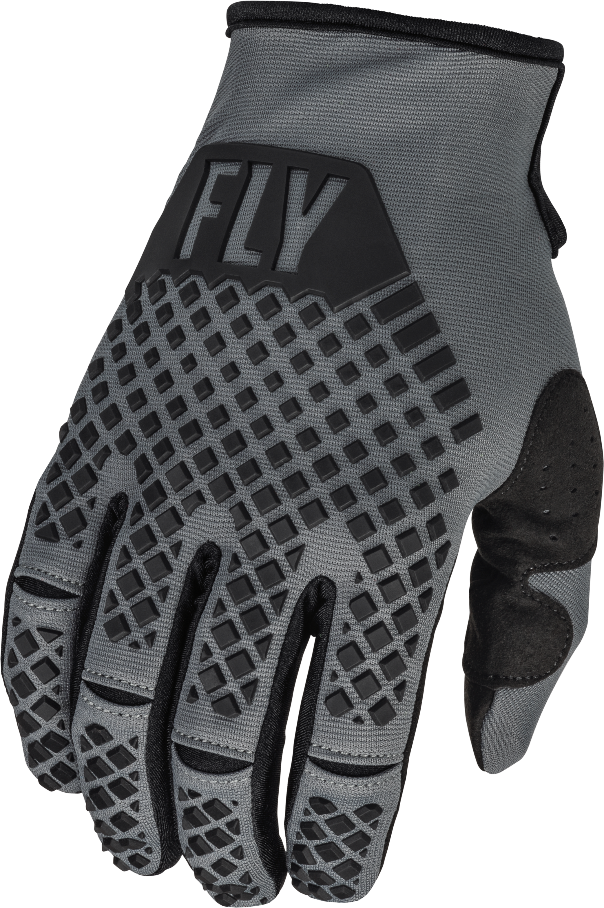 Fly Racing Youth Kinetic Gloves Dark Grey/Black Yl 376-410YL
