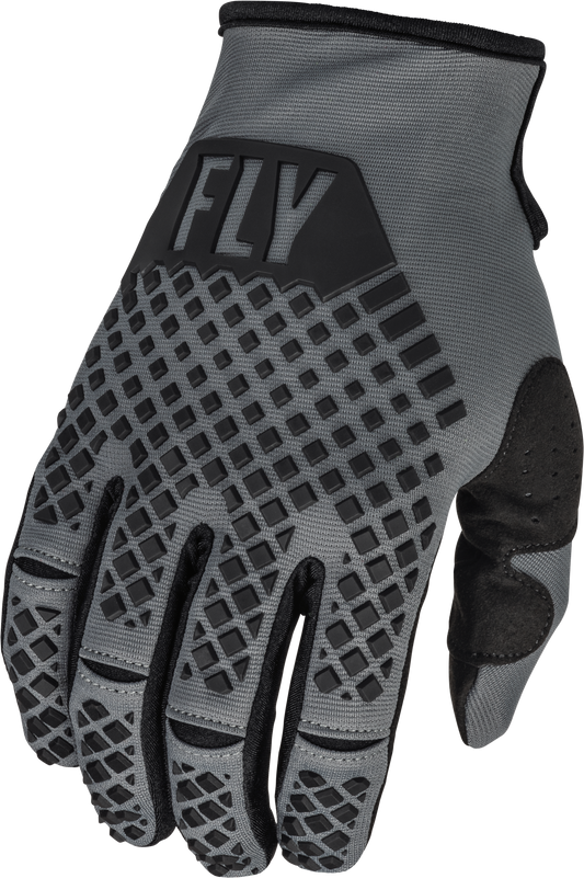 Fly Racing Youth Kinetic Gloves Dark Grey/Black Yl 376-410YL