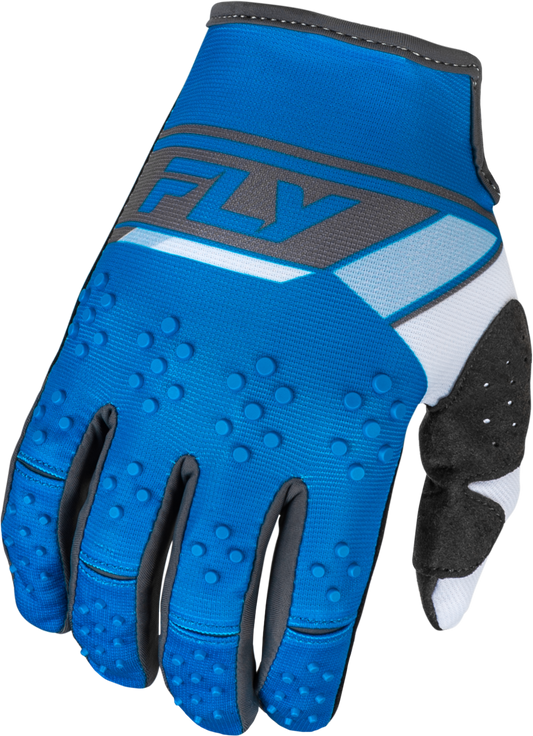 Fly Racing Kinetic Prix Gloves Bright Blue/Charcoal Xl 377-410X