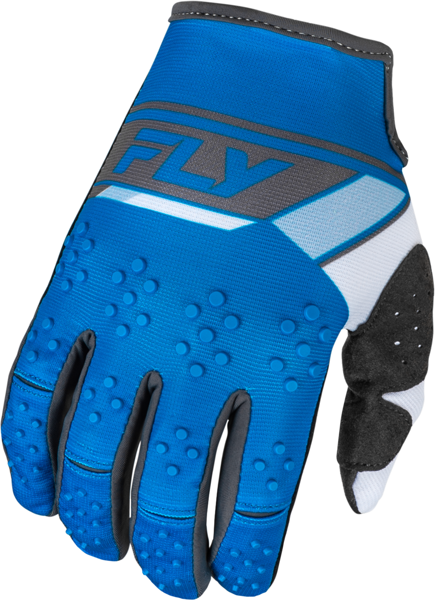 Fly Racing Kinetic Prix Gloves Bright Blue/Charcoal Sm 377-410S