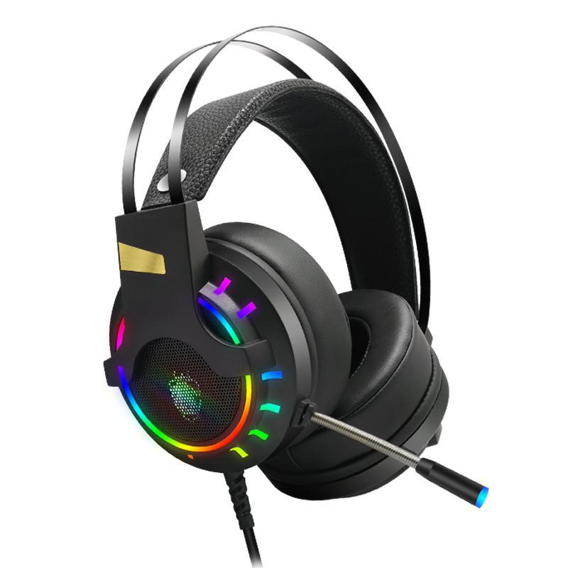 Luxury Gaming Headset with Microphone 3.5mm Wired Earphone Surround So ...