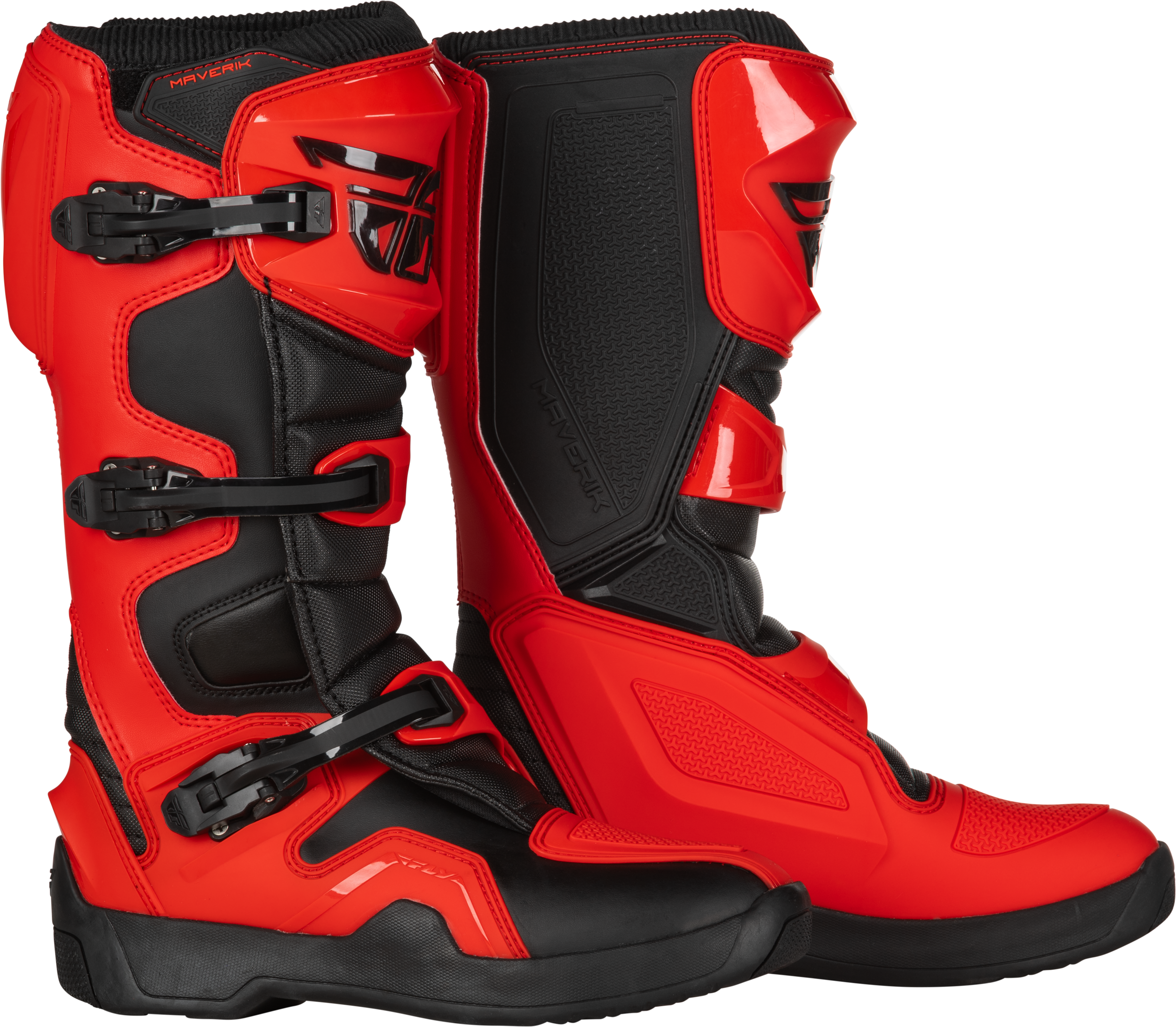 Fly Racing Maverik Boots Red/Black Sz 09 364-67309