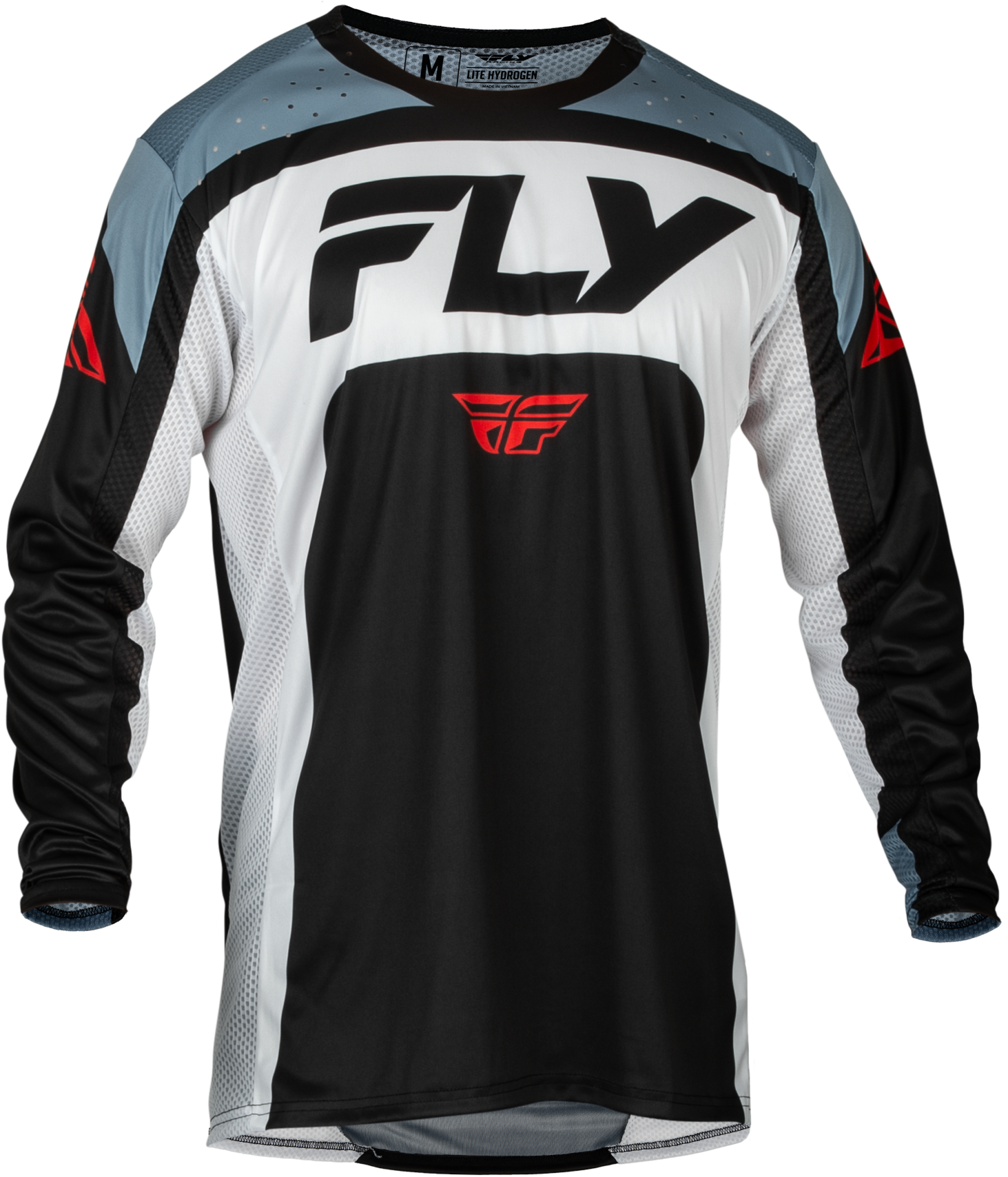 Fly Racing Youth Lite Jersey Black/White/Denim Grey Yxl 377-720YXL