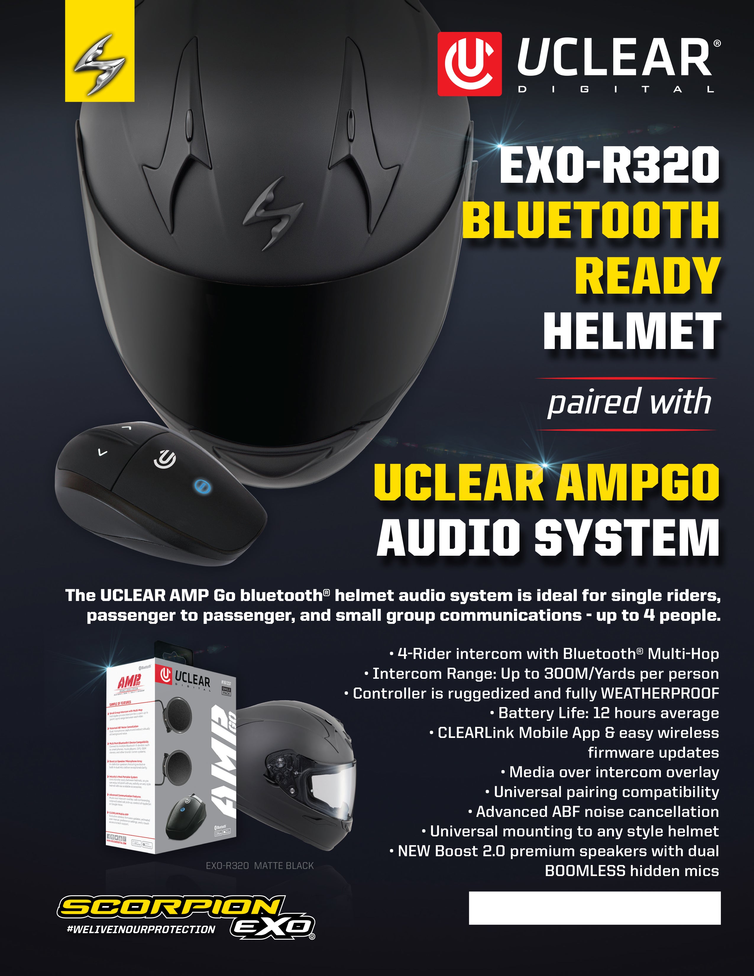 Exo-R320/Uclear Amp Go 8 1/2 X 11 Sign