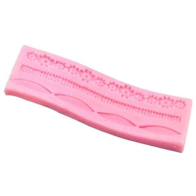 1pcs Cake Fondant Silicone Mold Lace Flower Cake Border Sugarcraft Pastry Mold Bakeware Kitchen Baking Decorating Tool Silicone Fondant Cake Decoration Mould Round Pearls Bubbles Molds Rope Bead Border Mold Chain Mold Gum Pastry Sugar Craft Chocolate Clay