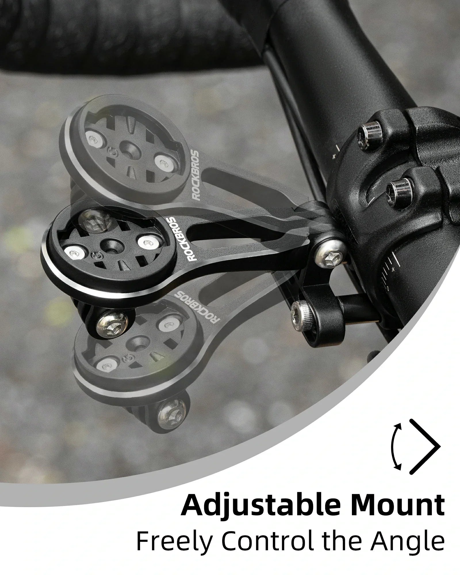 Bike Computer Mount Out-Front Aluminum Integrated