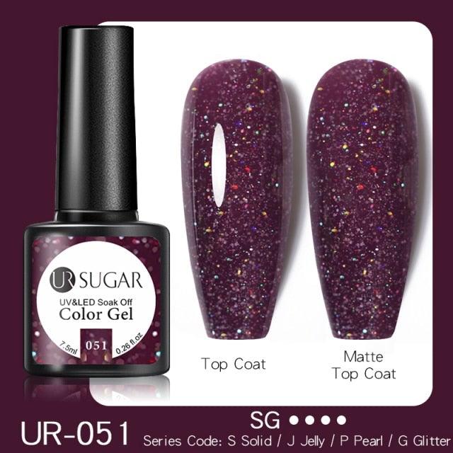 2022 New Reflective Glitter Nail Gel 8ml  Permanent UV/LED Glossy Effect Popular Diamond Nail Gel Design For Womens