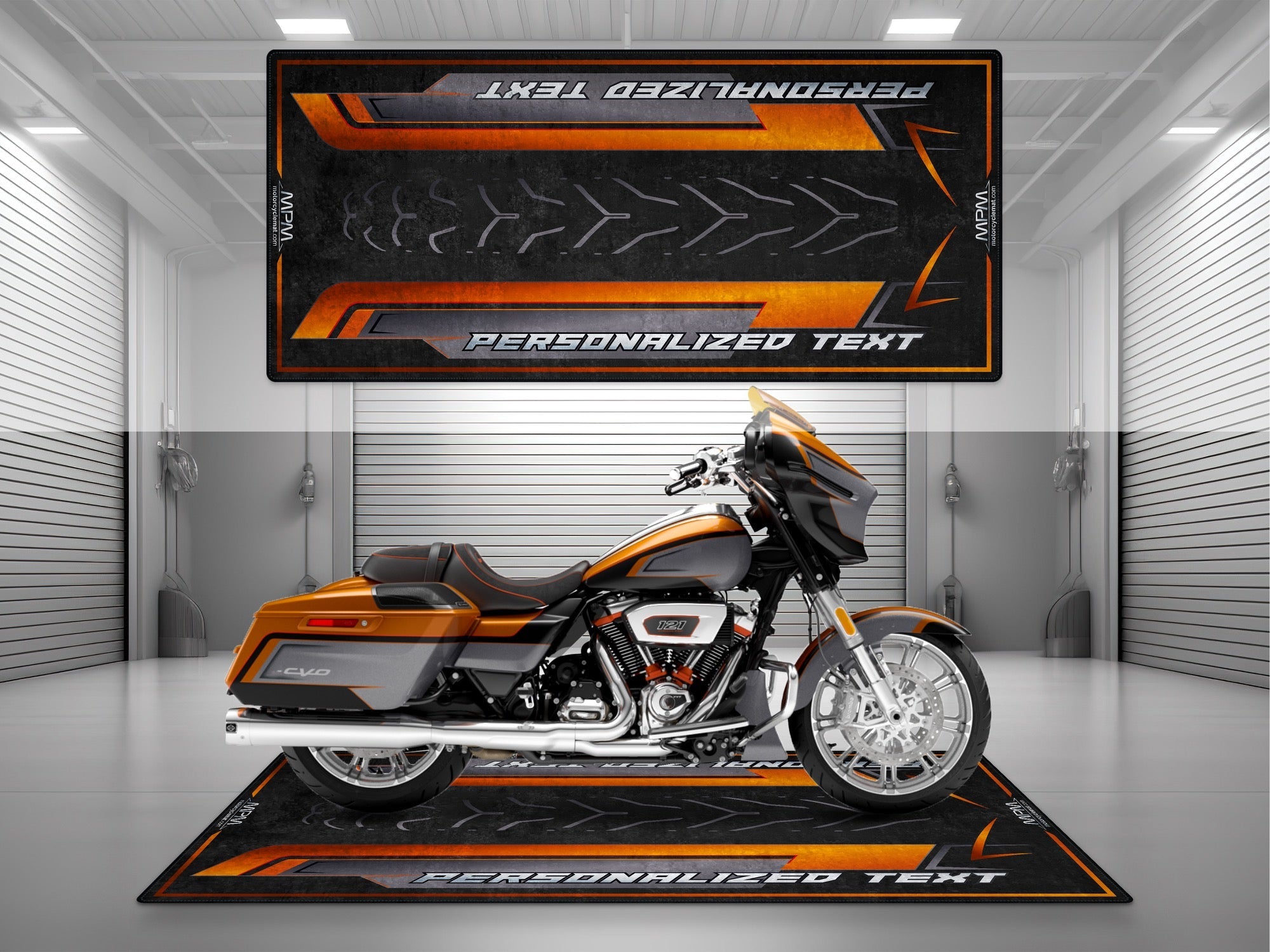 MPM Motorcycle Mat for Cruiser Motorcycle "Ready When You Are" - MM4285