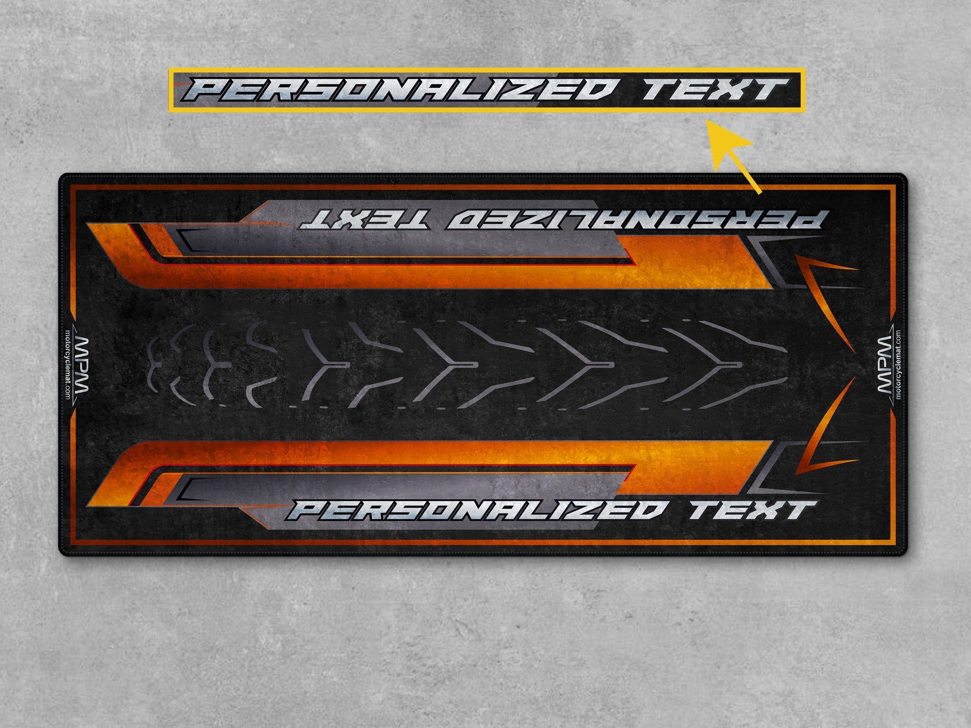 MPM Motorcycle Mat for Cruiser Motorcycle "Ready When You Are" - MM4285